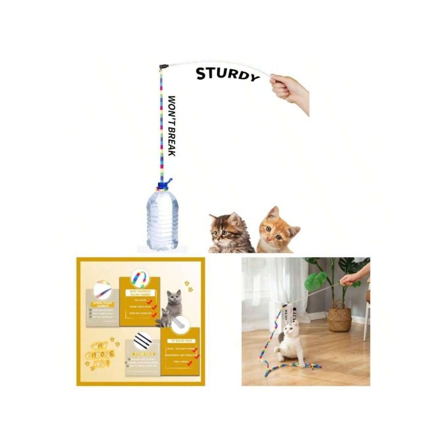 Interactive Cat Toy - 【New Arrival】Durable Ribbon Cat Wand Toy