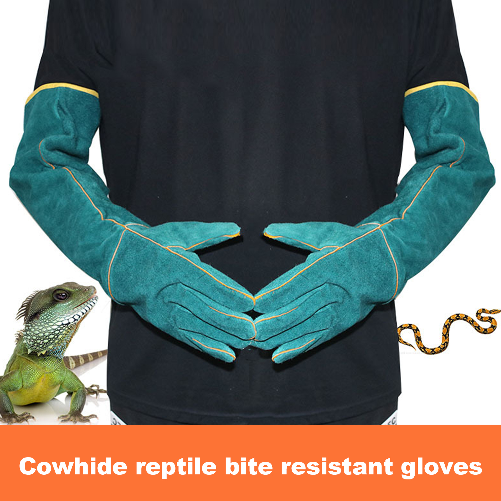 Pet Grooming Glove - Multi-function Anti-Bite Safety Gloves Ultra Long