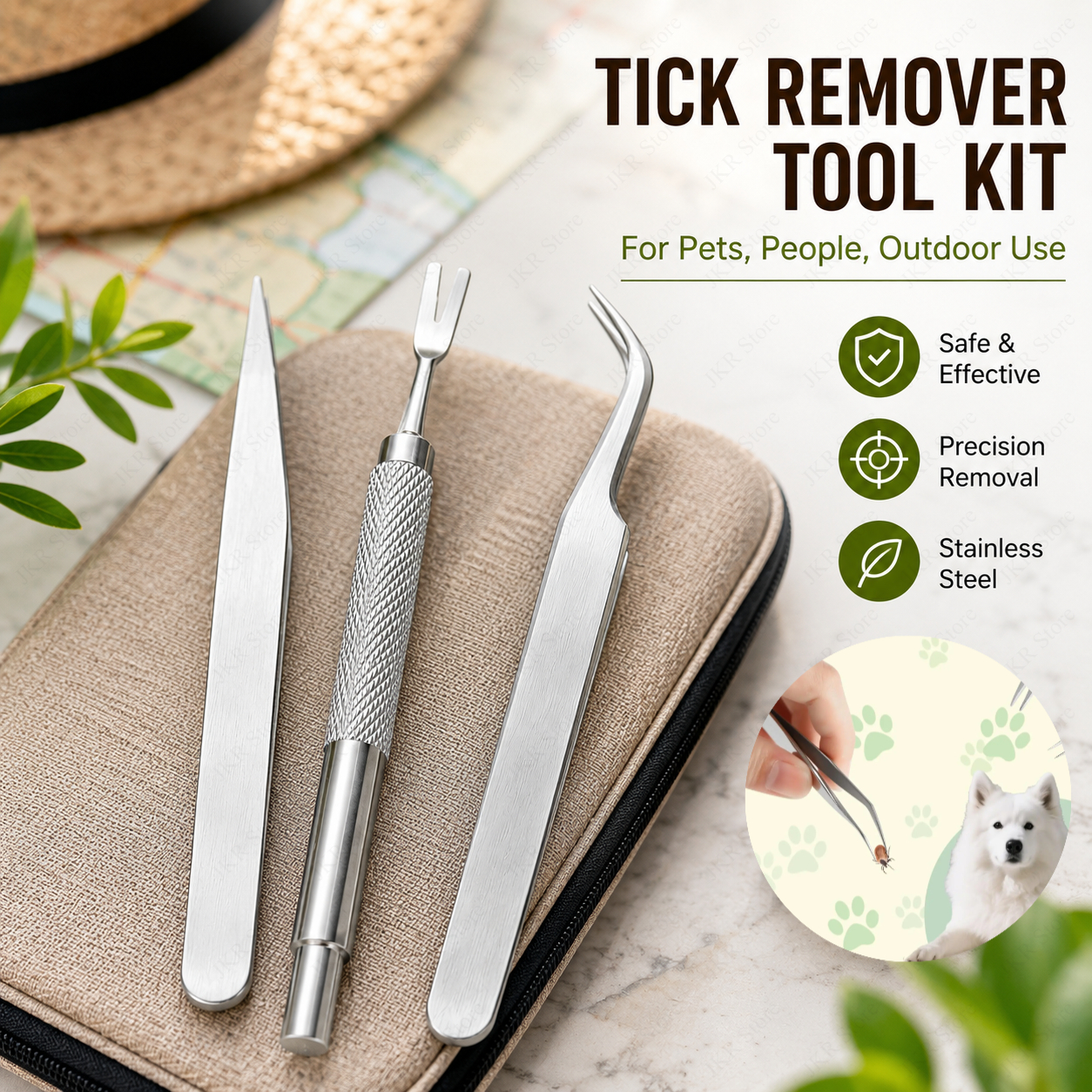 Pet Tick Remover Tweezers Kit  - Pet Supplies First ulasan dan harga