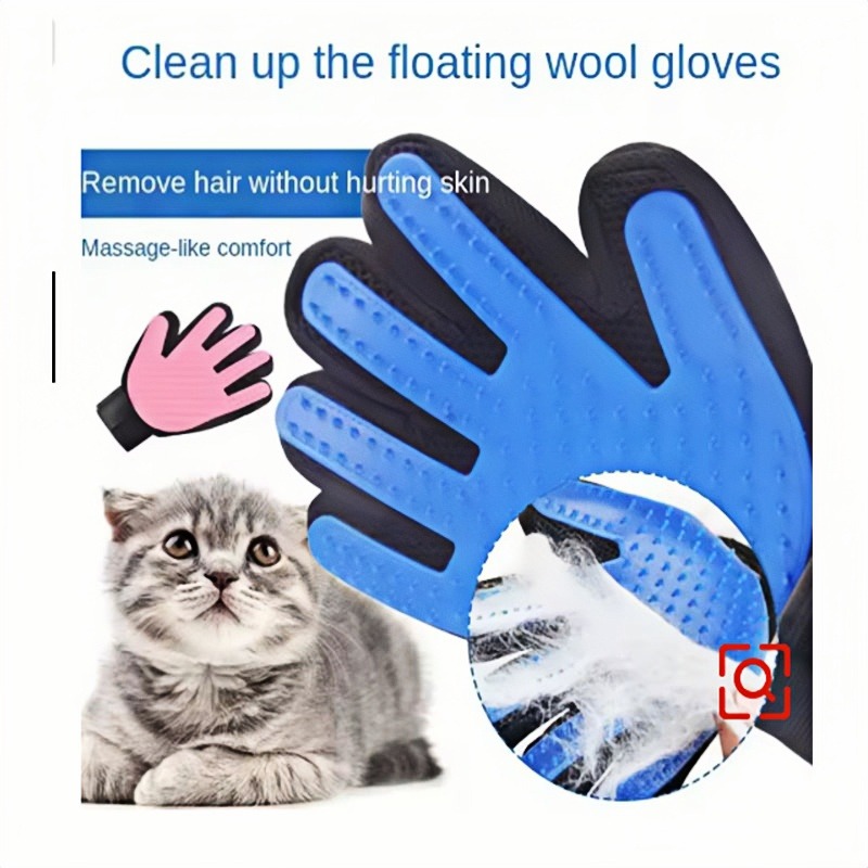 Pet Hair Glove Comb Pet Dog Ca - Pet Grooming Glove ulasan dan harga