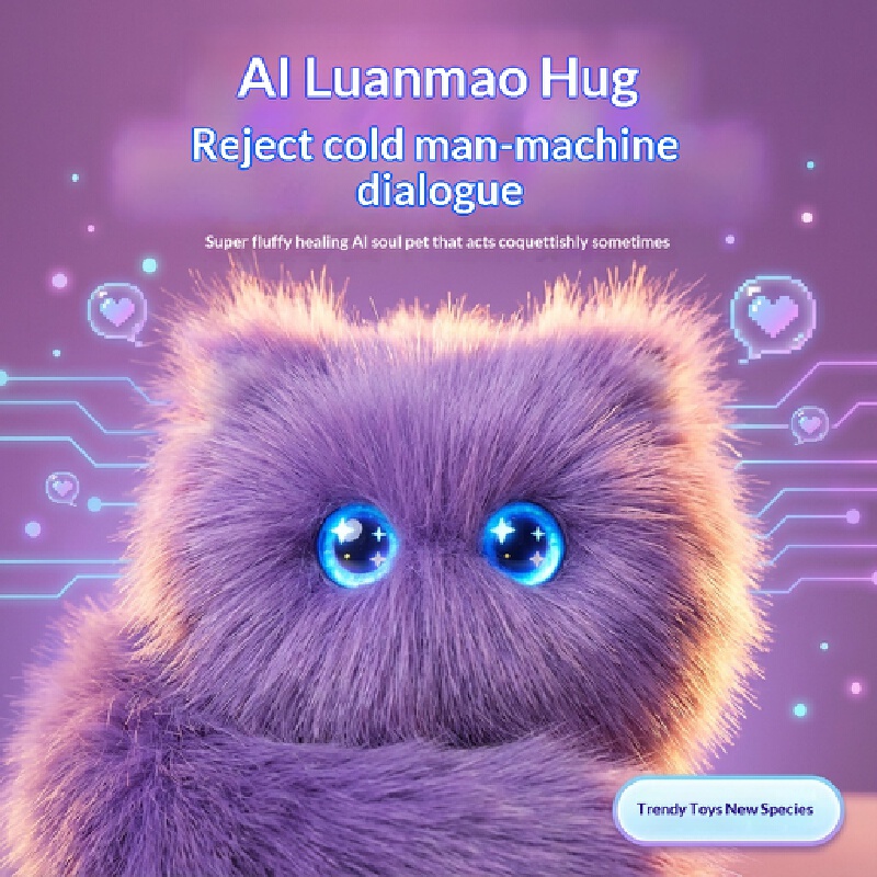 AI Scruffy Cat  Robot Plush To - Interactive Cat Toy ulasan dan harga