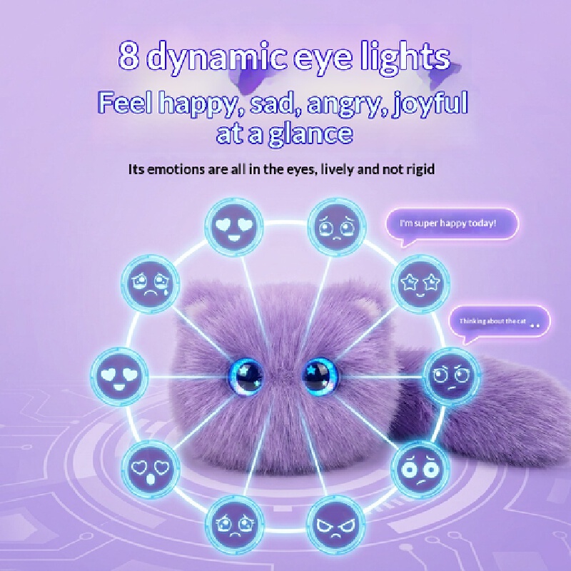 AI Scruffy Cat  Robot Plush To - Interactive Cat Toy ulasan dan harga