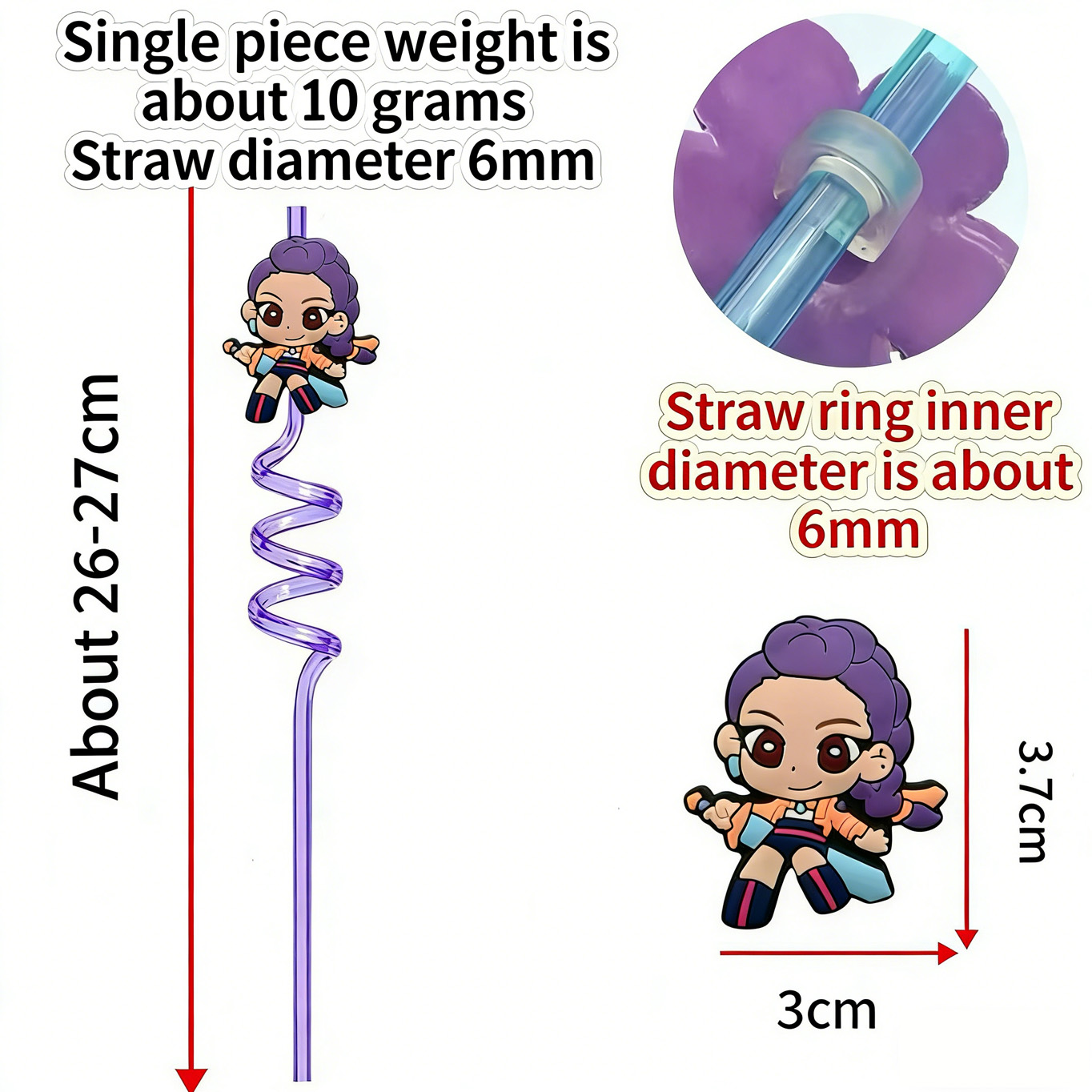 Colorful Anime Girl Spiral Str - Pet Supplies First ulasan dan harga
