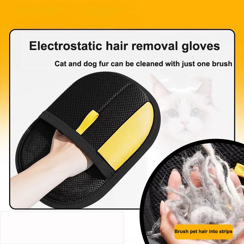 Pet Hair Remover Gloves Electr - Pet Grooming Glove ulasan dan harga