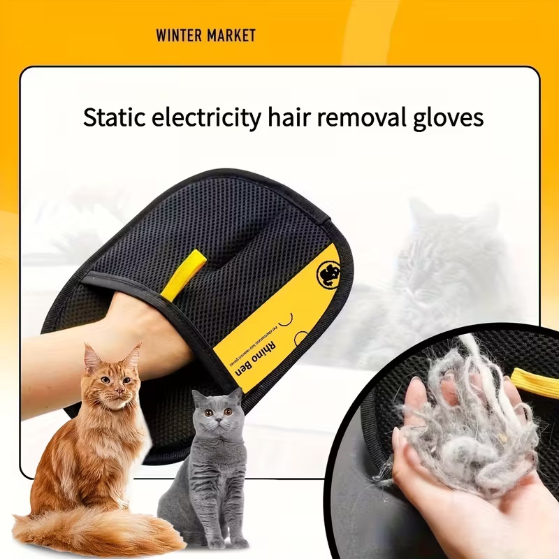 Double-Sided Pet Hair Removal  - Pet Grooming Glove ulasan dan harga