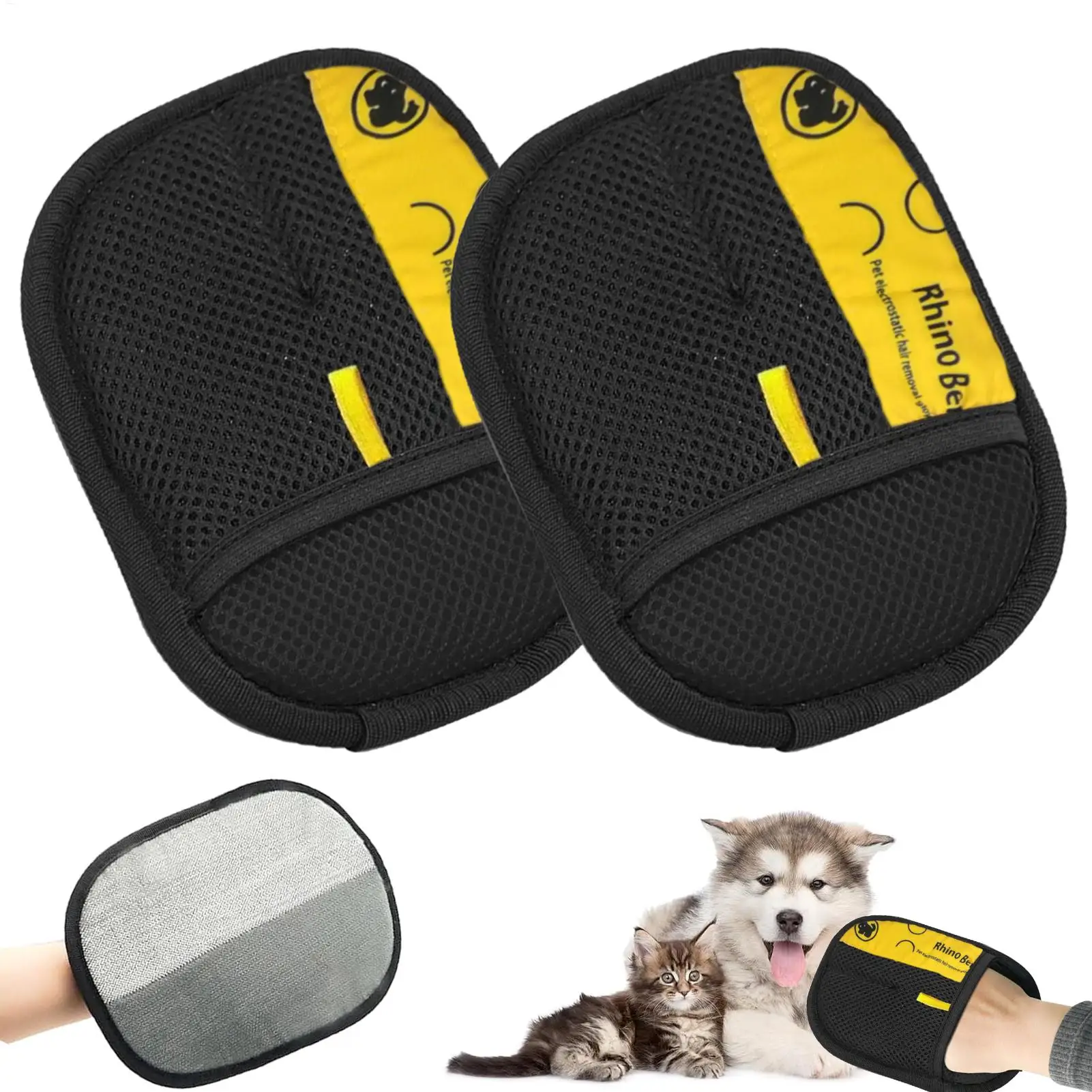 2pcs Cat Grooming Gloves Elect - Pet Grooming Glove ulasan dan harga