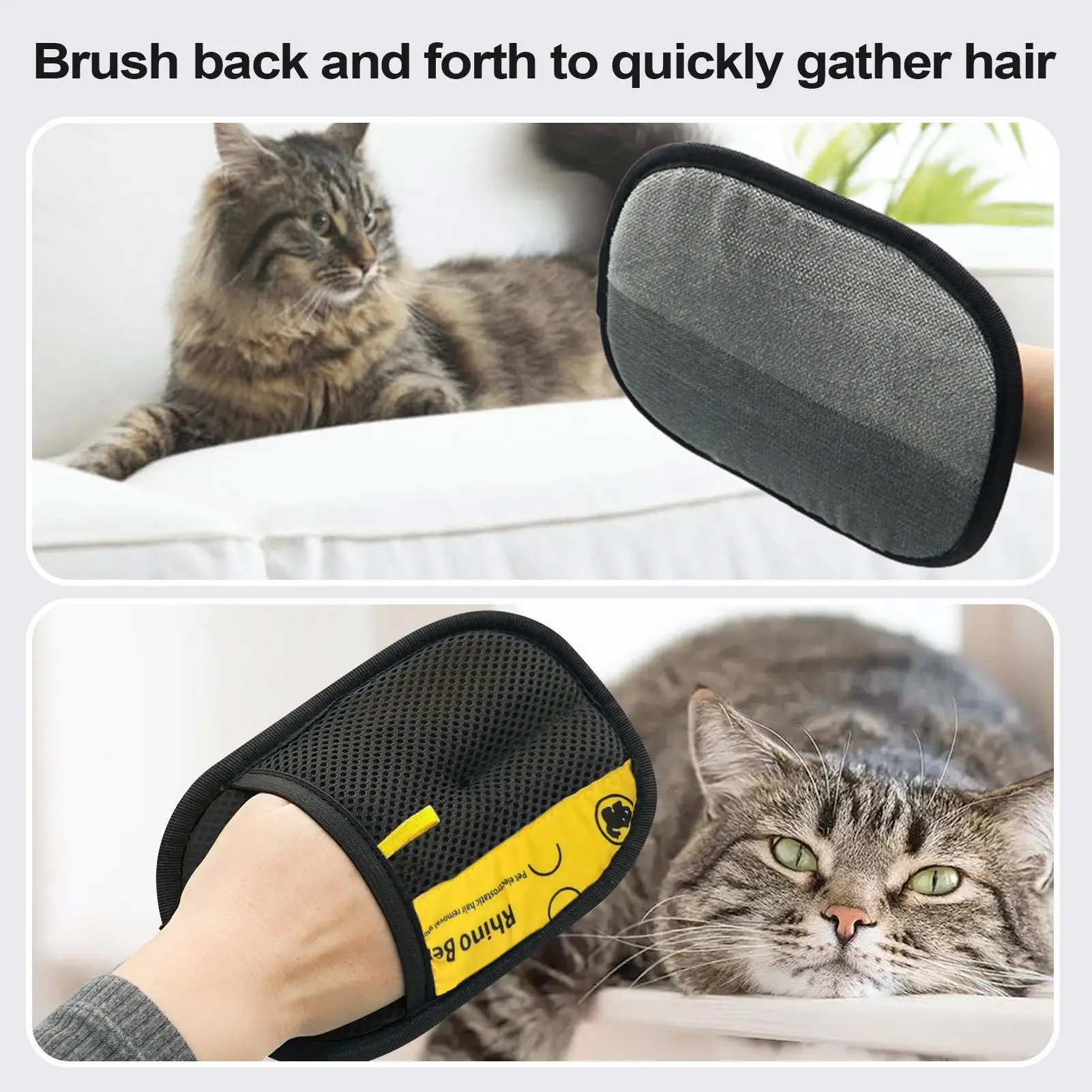2pcs Cat Grooming Gloves Elect - Pet Grooming Glove ulasan dan harga