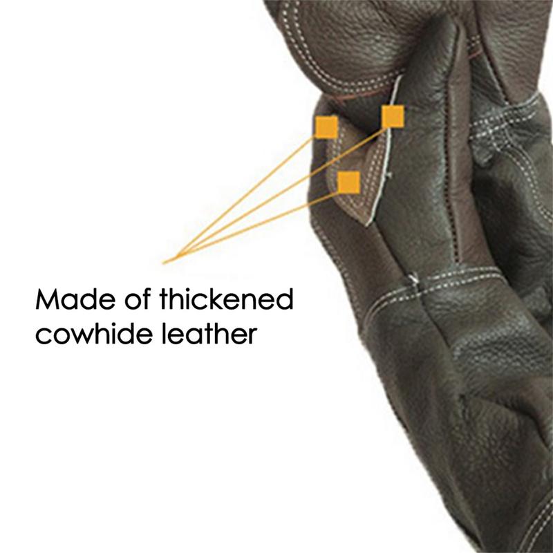Pet Gloves Cowhide Leather Ant - Pet Grooming Glove ulasan dan harga