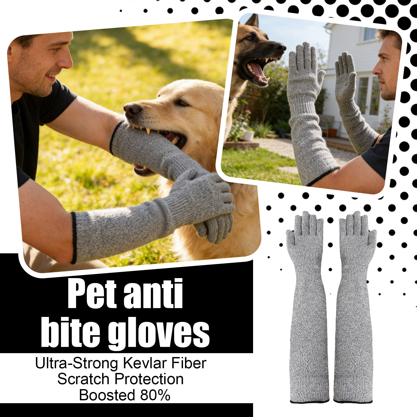 Long Cuff Protective Pet Glove - Pet Grooming Glove ulasan dan harga
