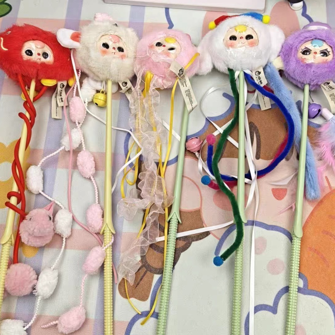 Genuine Baby Three Cat Teasing - Interactive Cat Toy ulasan dan harga