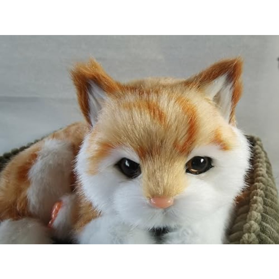 Orange Tabby Cat Realistic Lif - Interactive Cat Toy ulasan dan harga