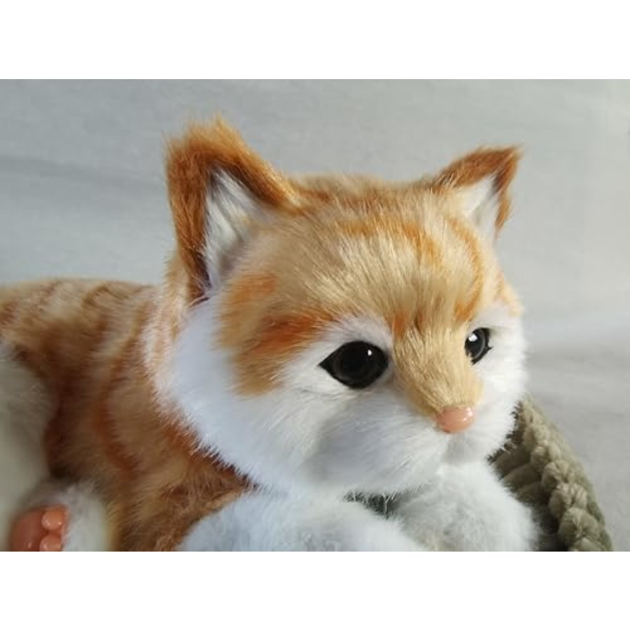Orange Tabby Cat Realistic Lif - Interactive Cat Toy ulasan dan harga