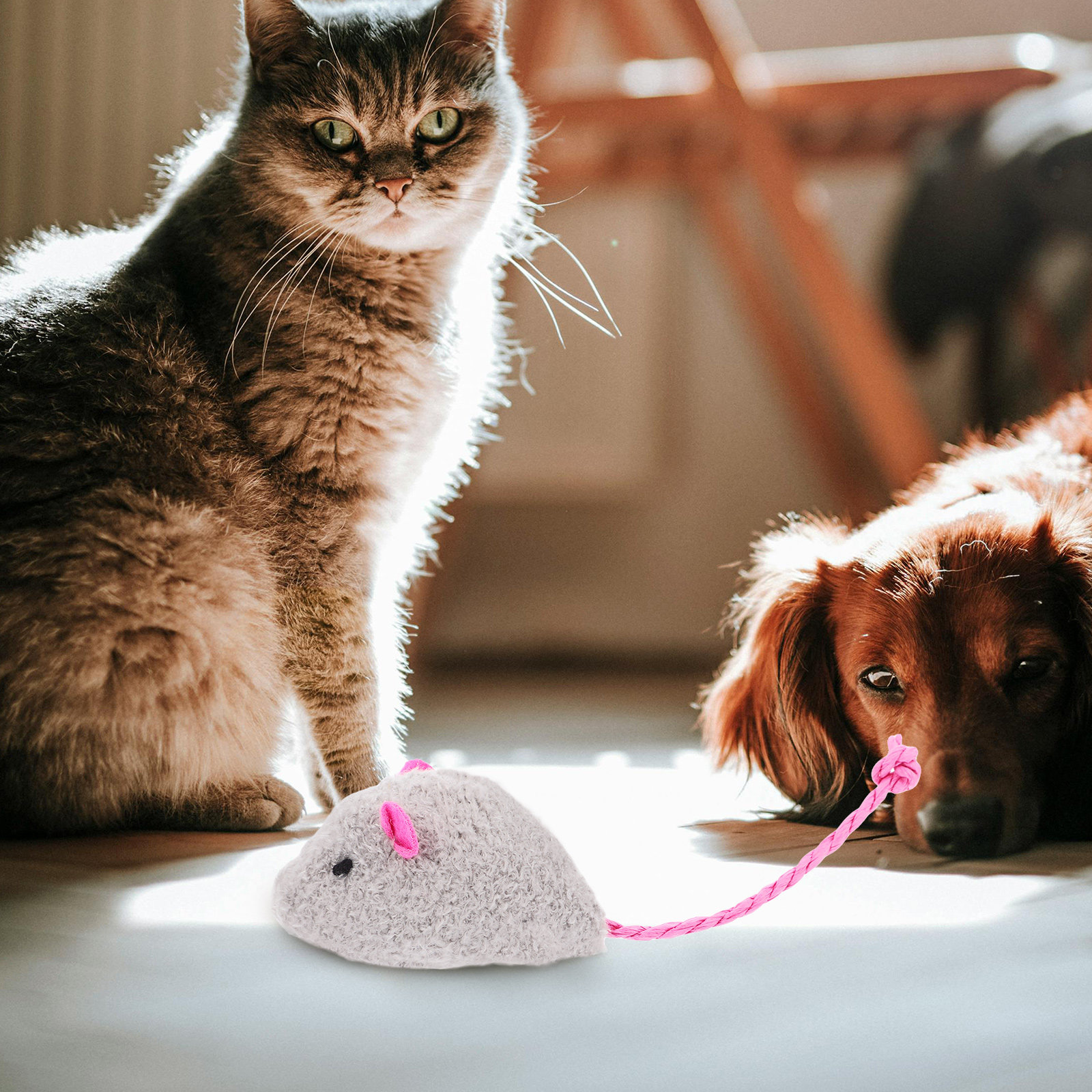4Pcs Realistic Simulation Mous - Interactive Cat Toy ulasan dan harga